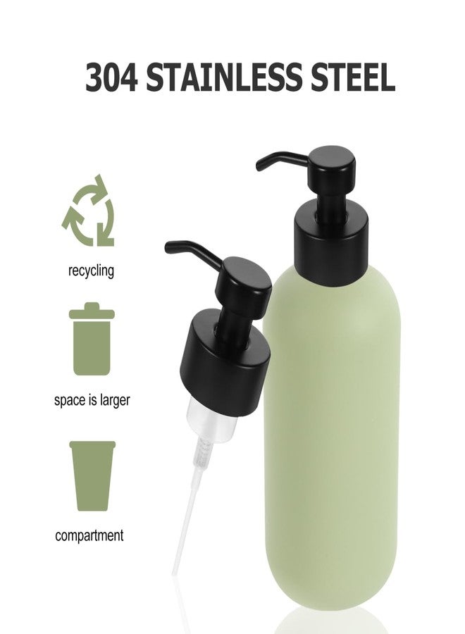 JECOMPRIS 2pcs Foam Soap Dispenser Shampoo Bottle Pump Head Lotion Dispenser Pump Bottle Dispenser s Dish Soap Dispenser Oils Lotion Liquid Black Stainless Steel - Image 3
